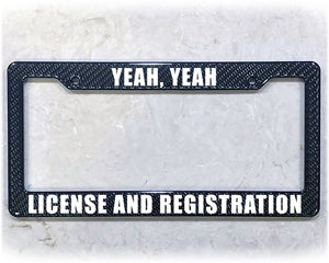 License Plate Frame | LICENSE AND REGISTRATION