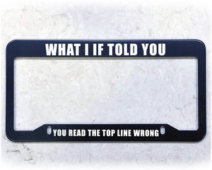 License Plate Frame | WHAT I IF