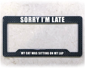 License Plate Frame | CAT IS BAE