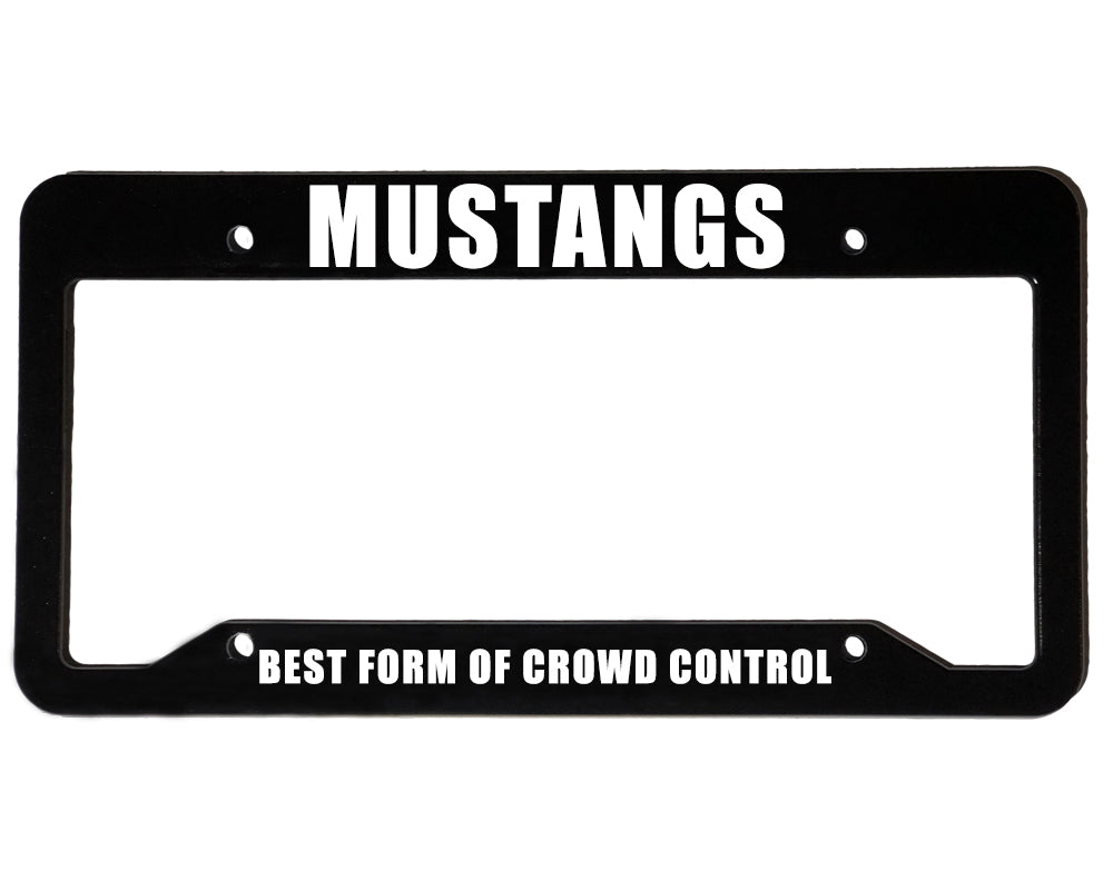 CROWD CONTROL | Custom | License Plate Frame