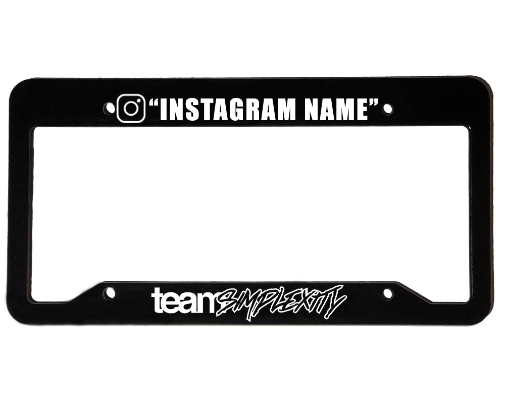 TEAM SIMPLEXITY V1 | Custom | License Plate Frame