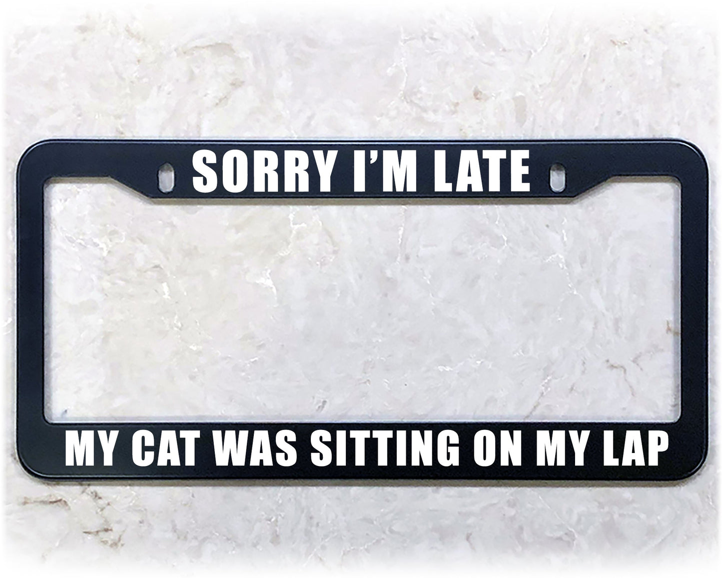 License Plate Frame | CAT LOVER