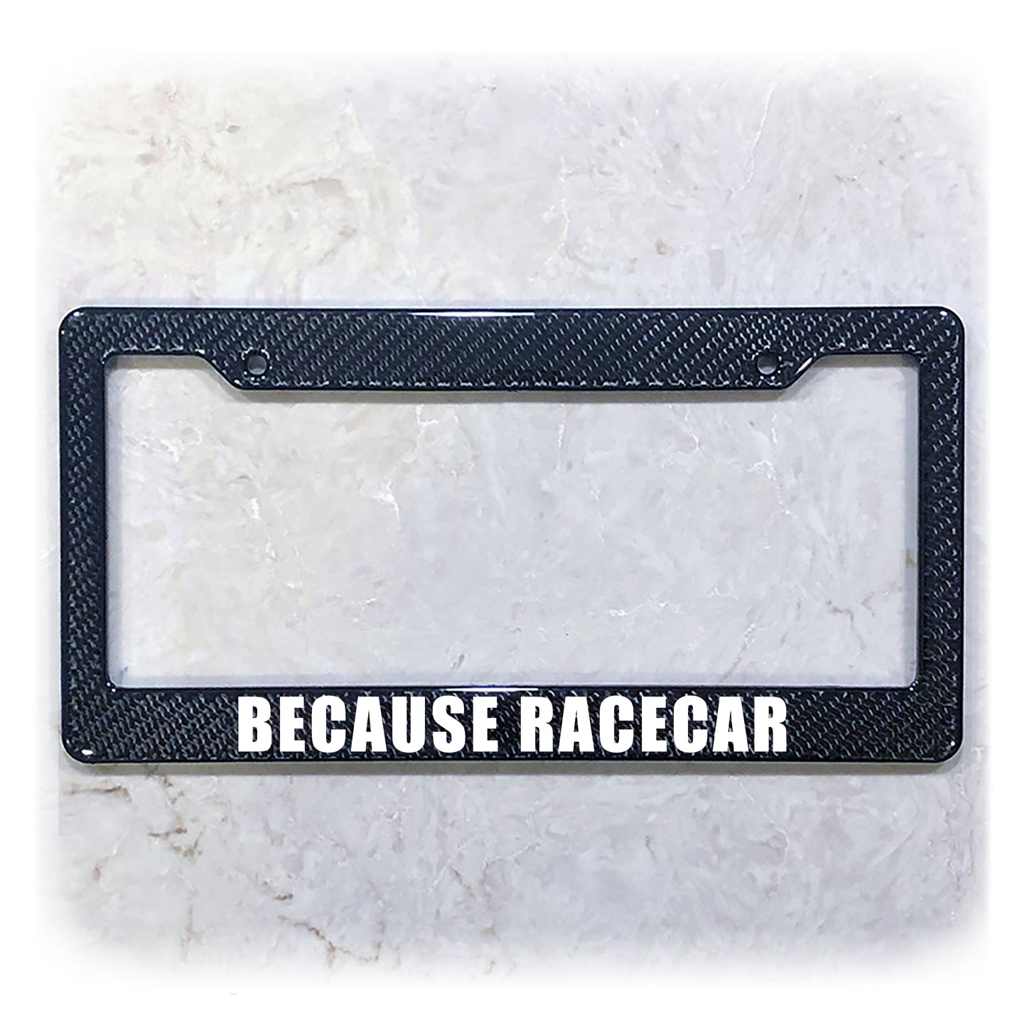 License Plate Frame | BECAUSE RACECAR