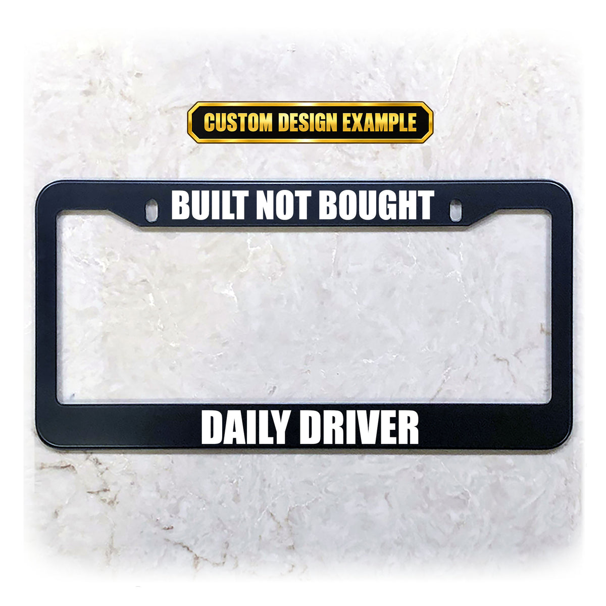 Custom License Plate Frame | Personalized UV Printed Text