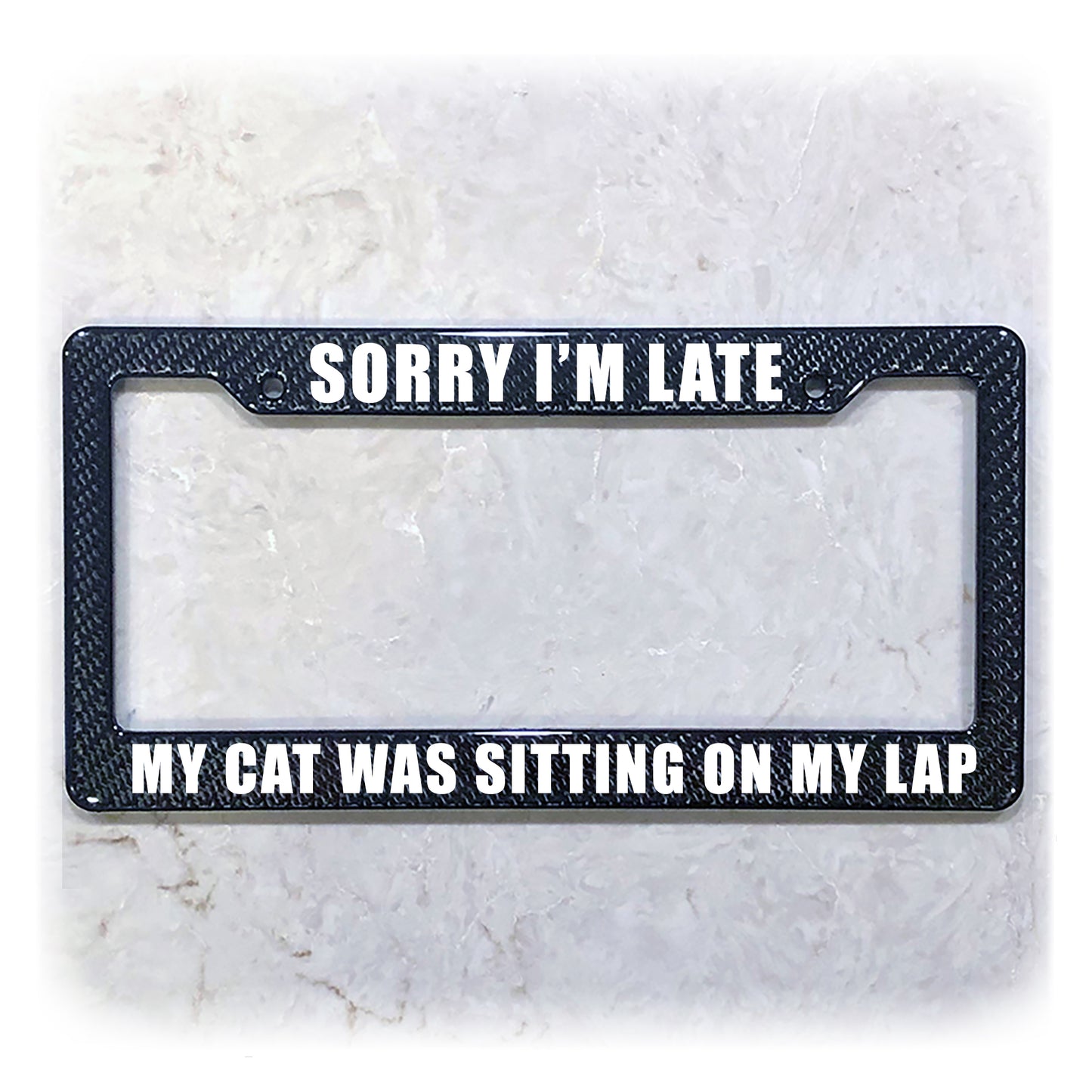 License Plate Frame | CAT LOVER