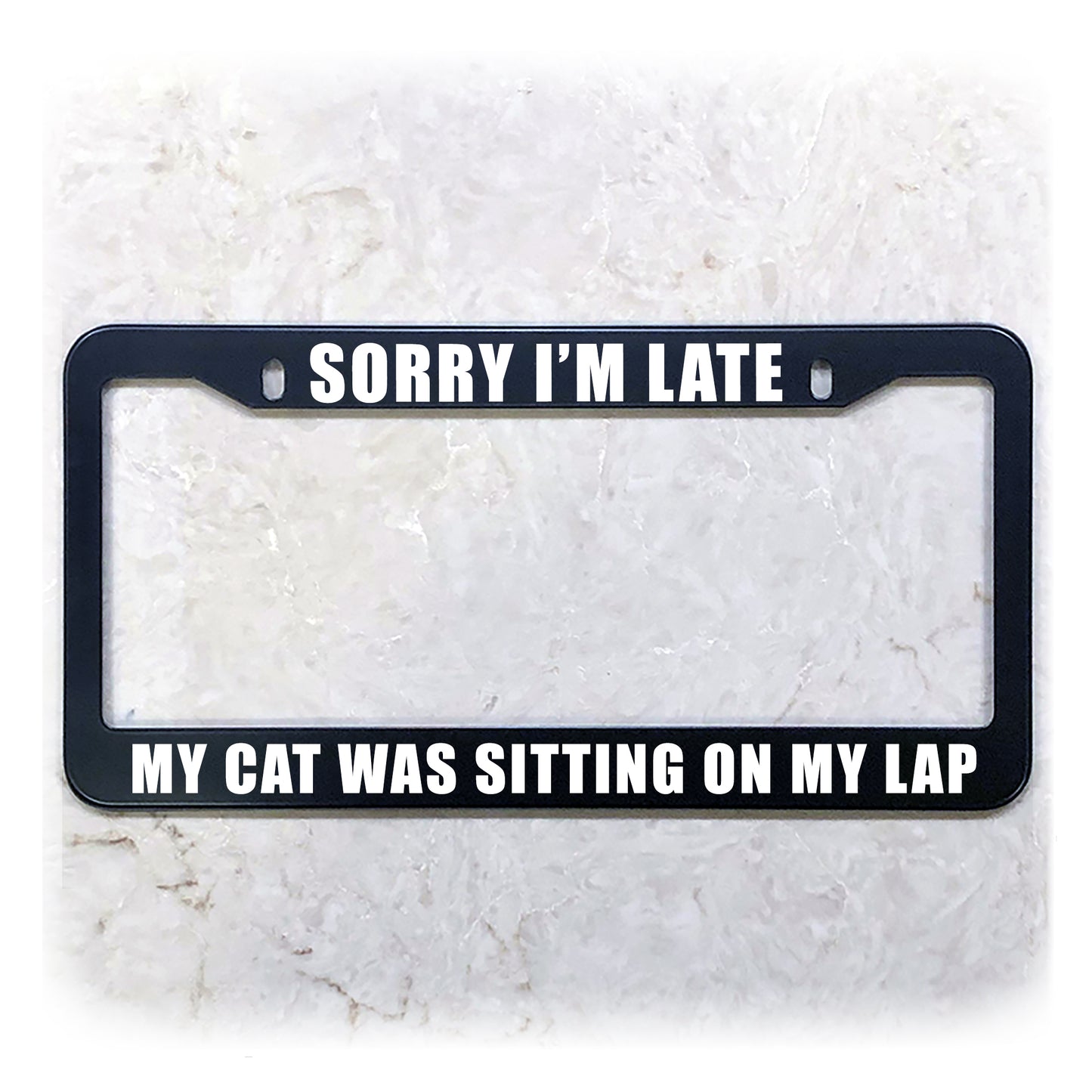 License Plate Frame | CAT LOVER