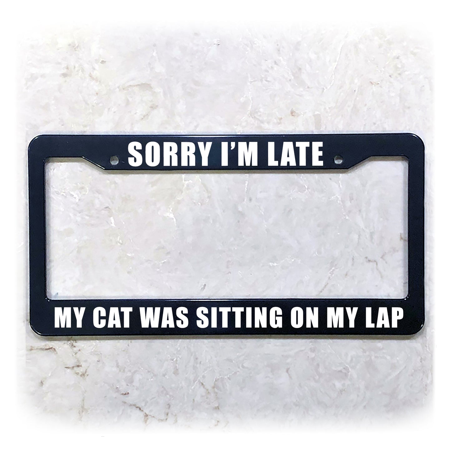 License Plate Frame | CAT LOVER
