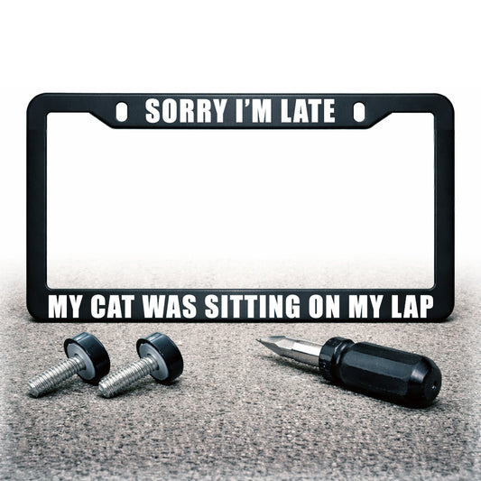 License Plate Frame | CAT LOVER