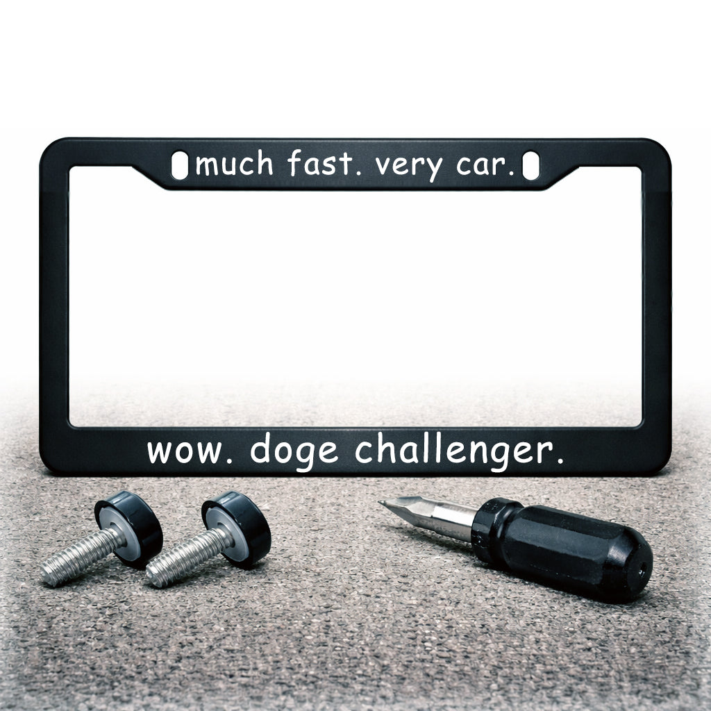 License Plate Frame | DOGE CHALLENGER