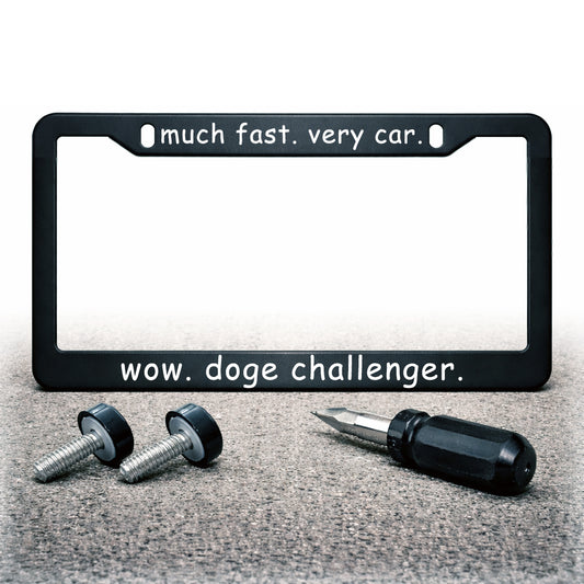 License Plate Frame | DOGE CHALLENGER