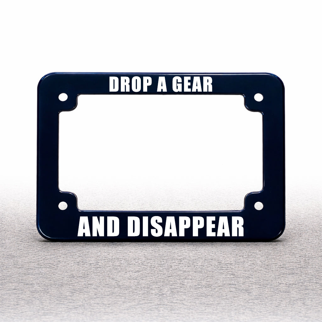 Motorcycle License Plate Frame | DROP A GEAR