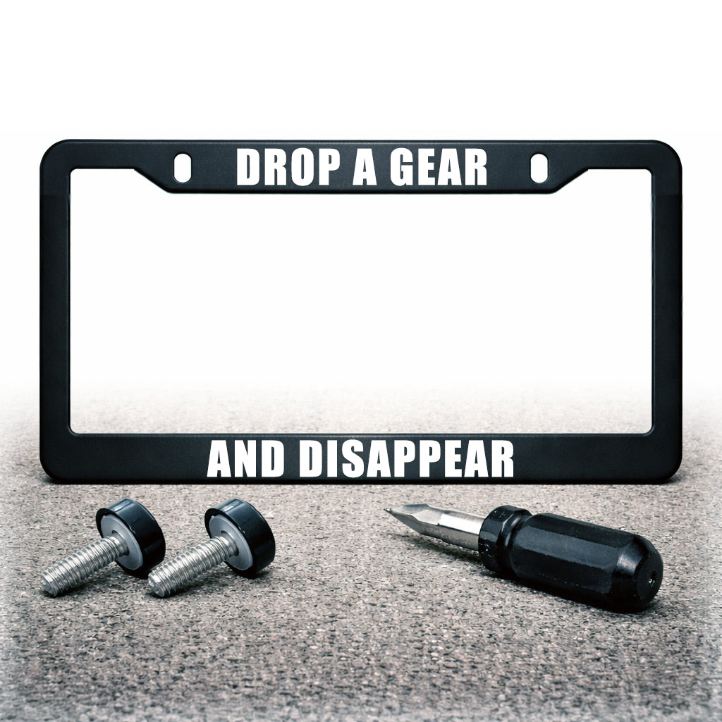 License Plate Frame | DROP A GEAR