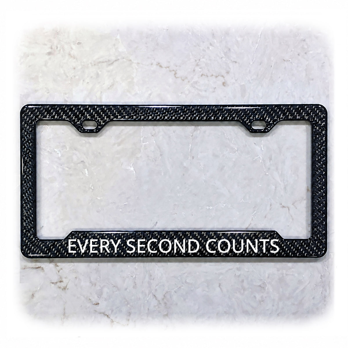 Funny License Plate Frame | EVERY SECOND COUNTS