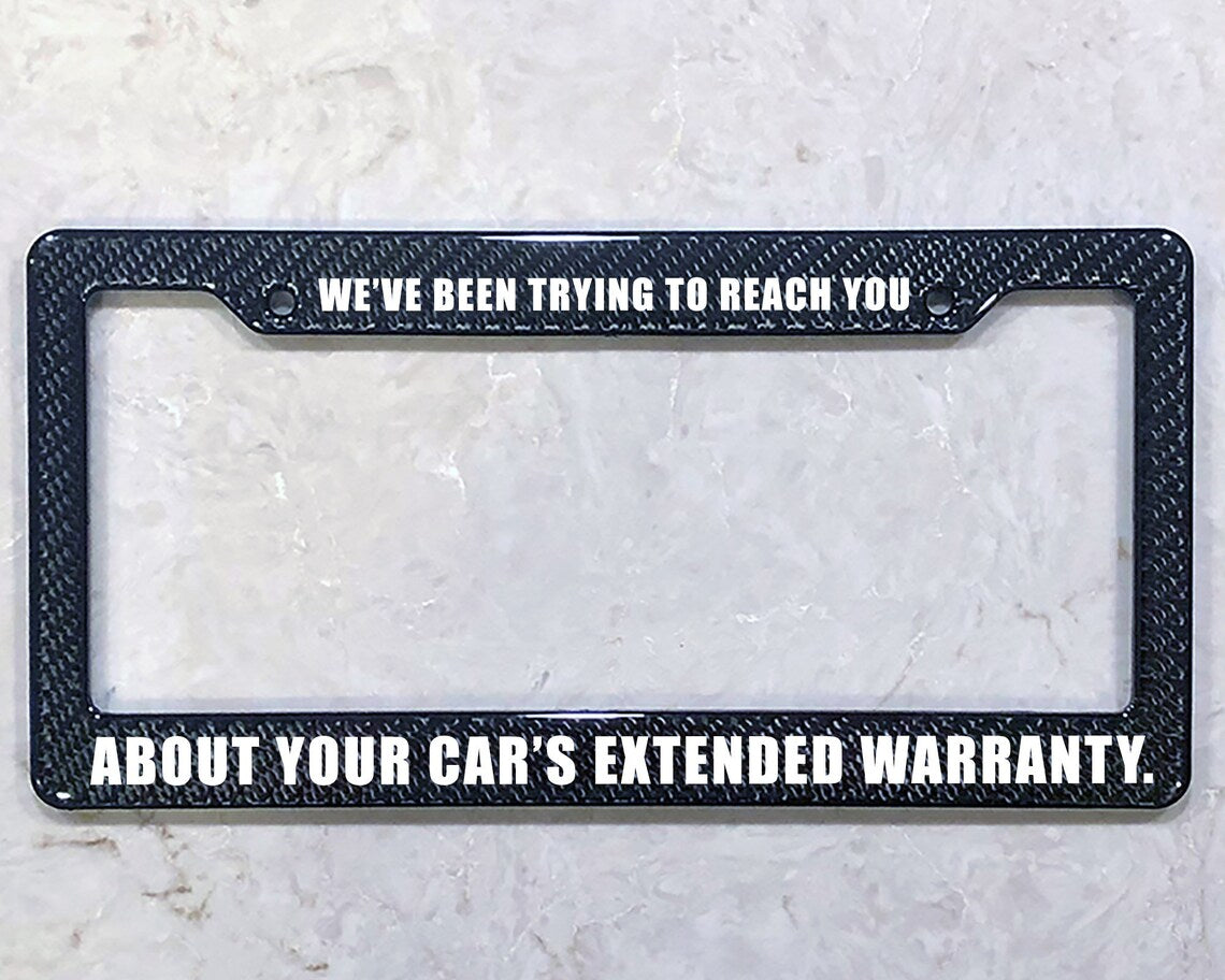 License Plate Frame | EXTENDED WARRANTY