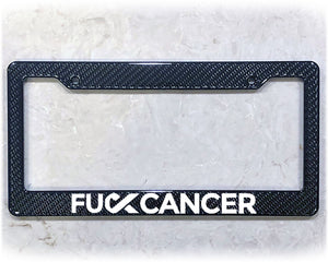 License Plate Frame | FU*K CANCER