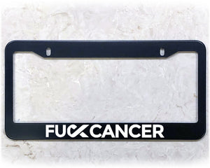 License Plate Frame | FU*K CANCER