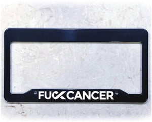 License Plate Frame | FU*K CANCER