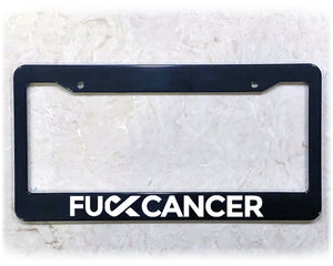 License Plate Frame | FU*K CANCER