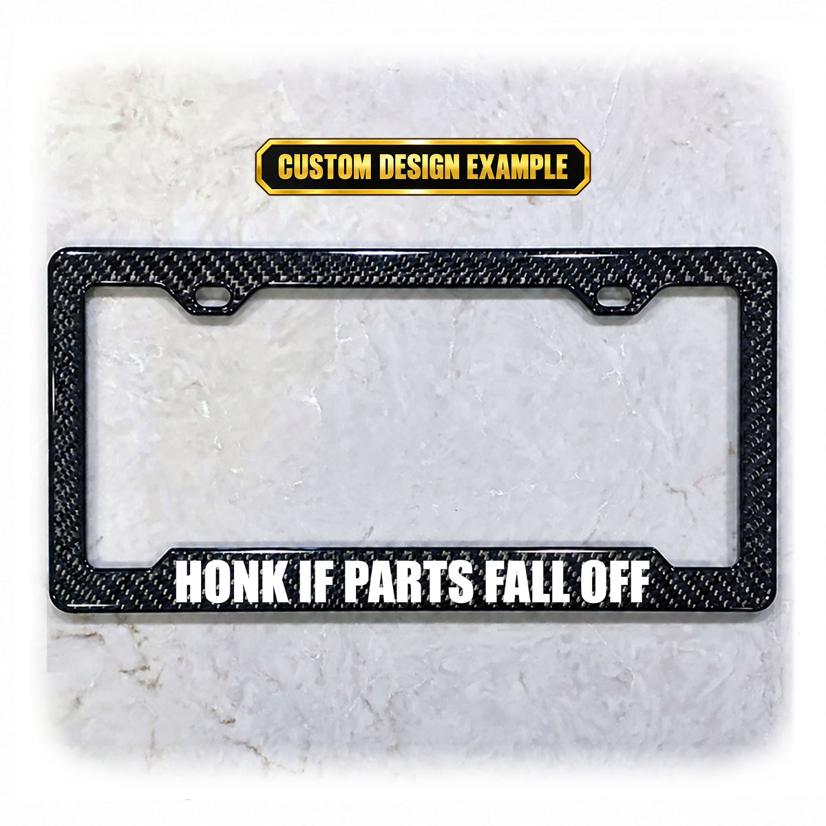 Custom License Plate Frame | Personalized UV Printed Text