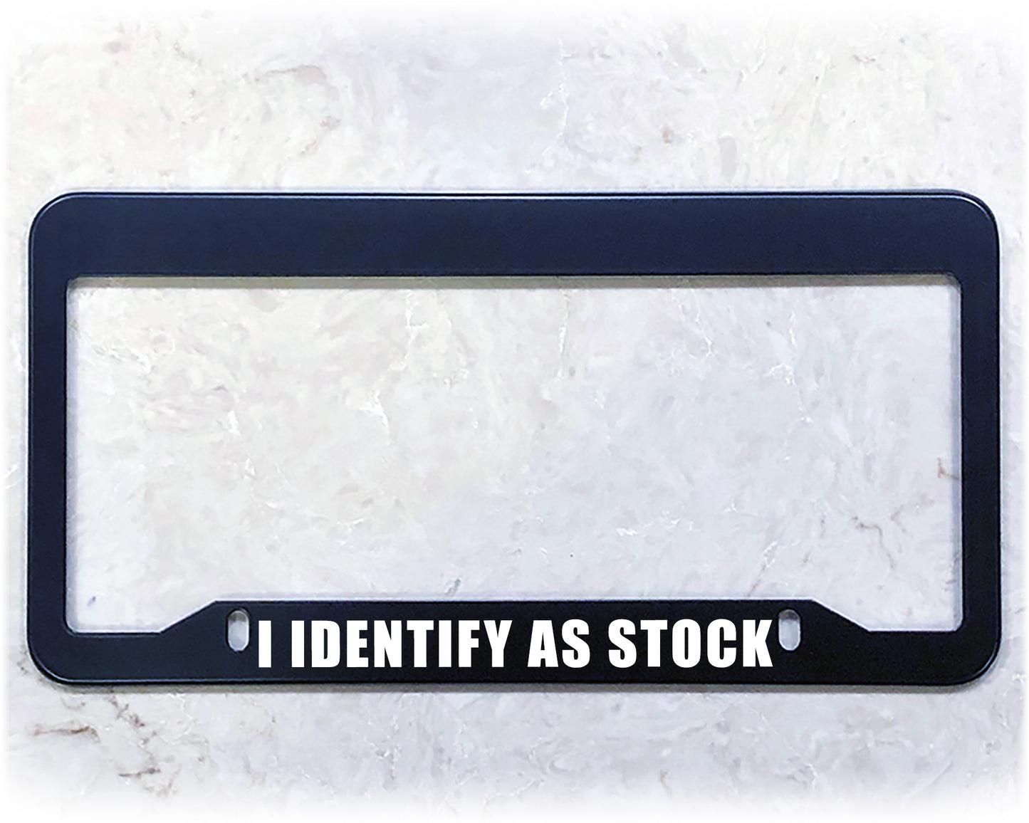 License Plate Frame | IDENTIFY AS STOCK
