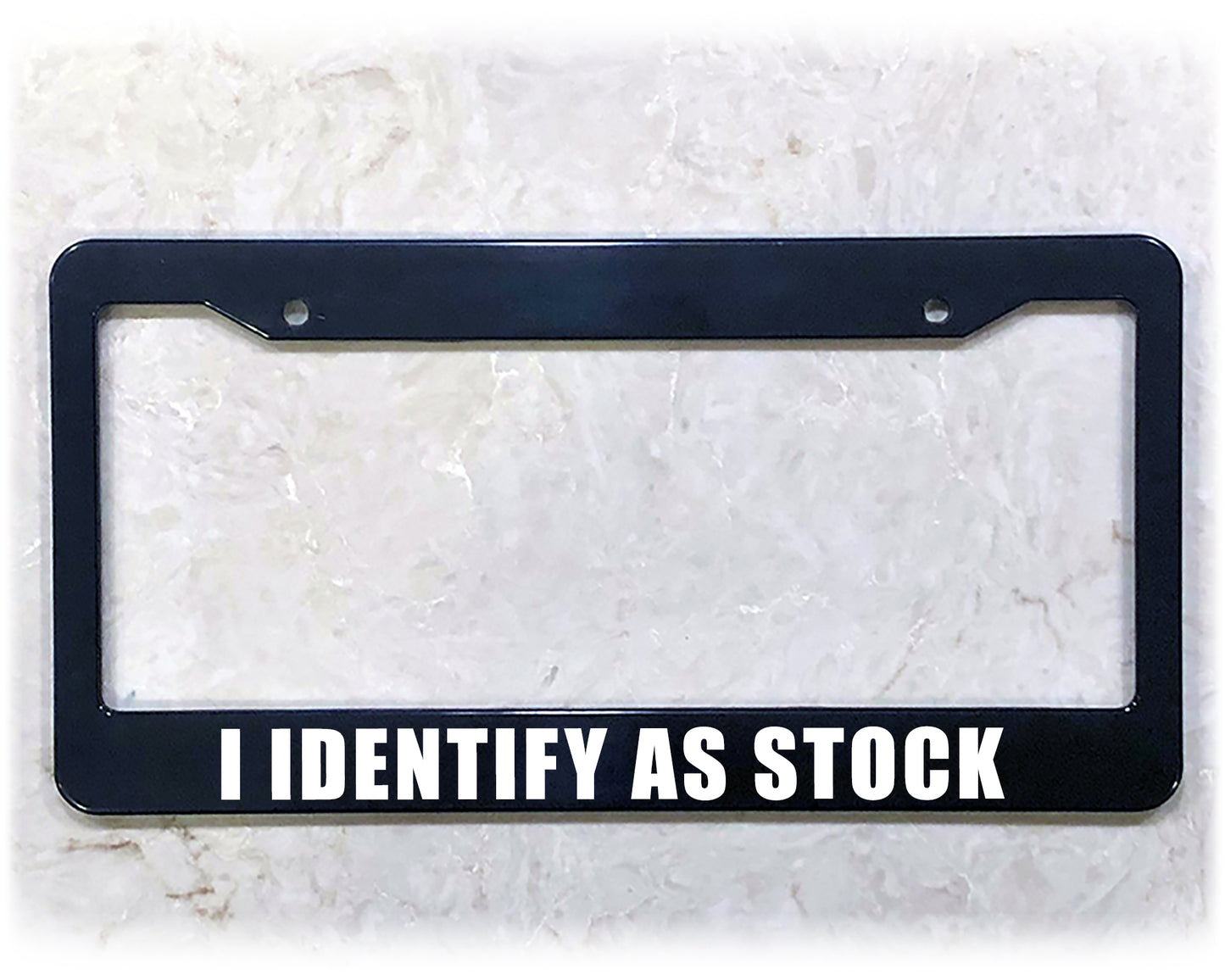 License Plate Frame | IDENTIFY AS STOCK