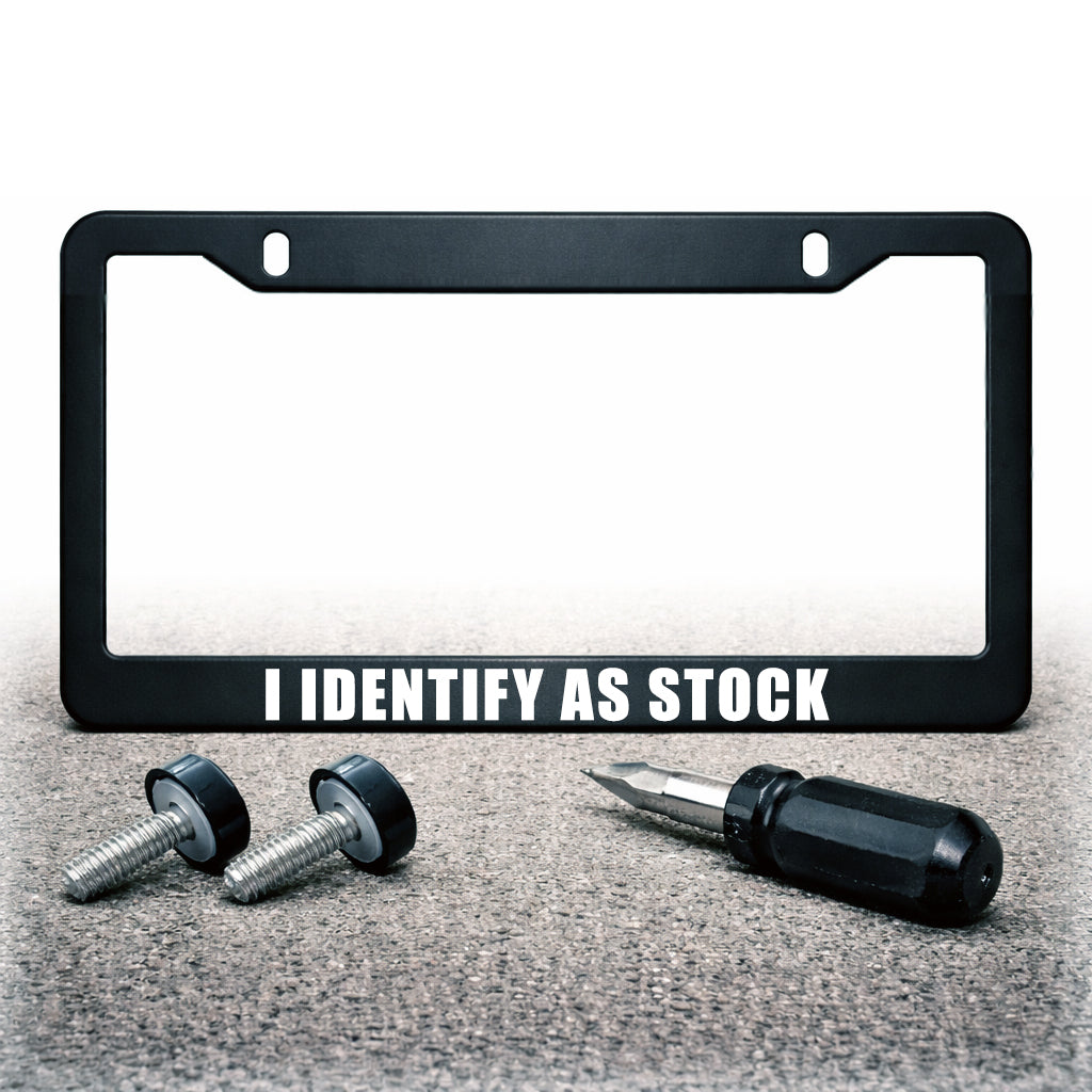 License Plate Frame | IDENTIFY AS STOCK