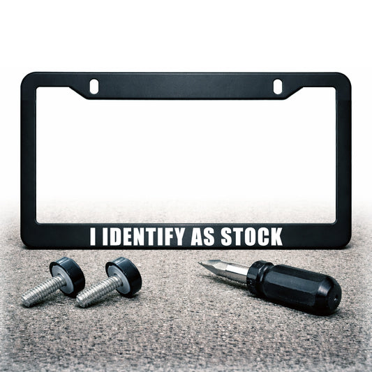 License Plate Frame | IDENTIFY AS STOCK