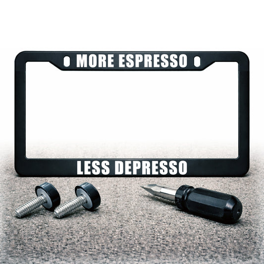 License Plate Frame | MORE ESPRESSO