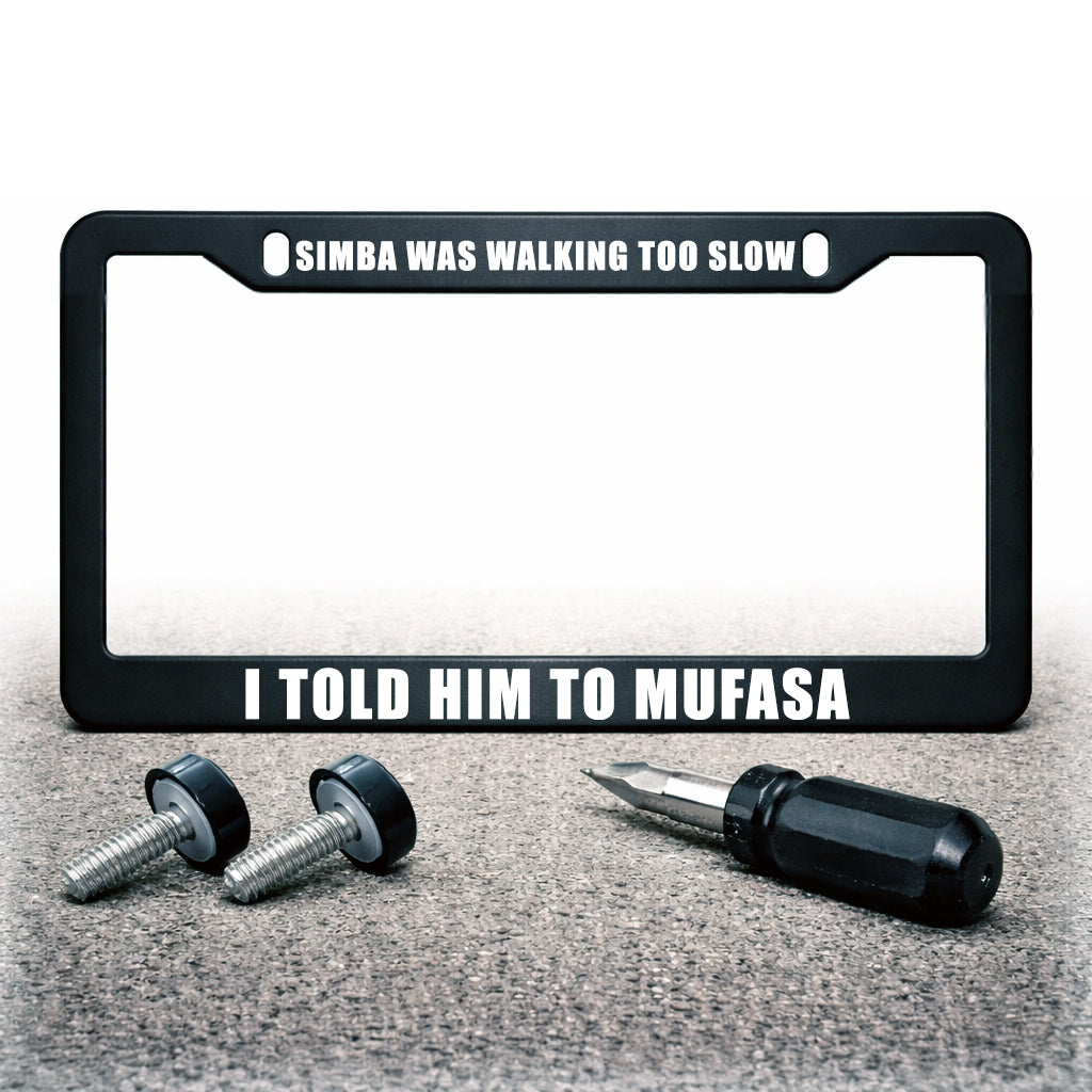 License Plate Frame | MUFASA SIMBA