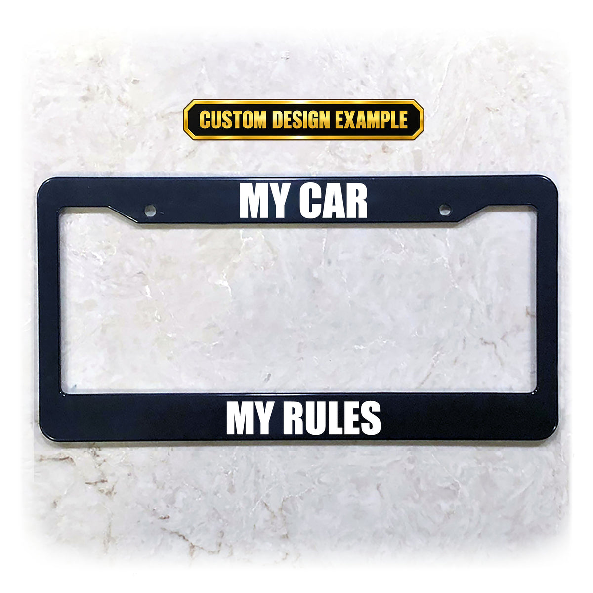 Custom License Plate Frame | Personalized UV Printed Text