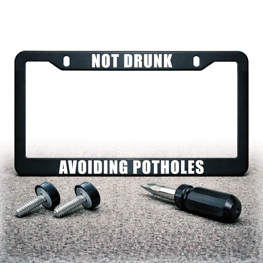 License Plate Frame | NOT DRUNK