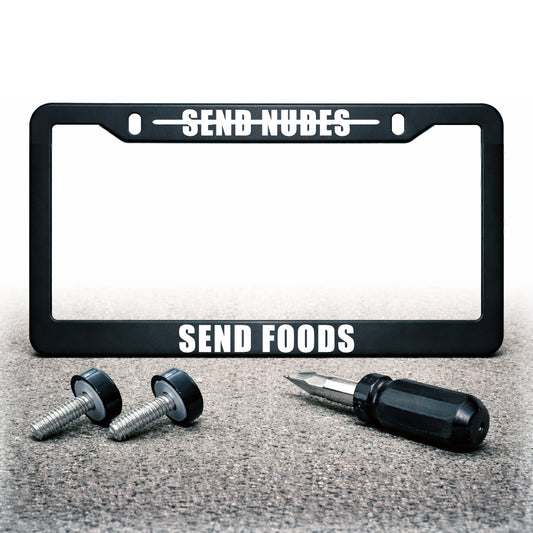 License Plate Frame | SEND FOODS