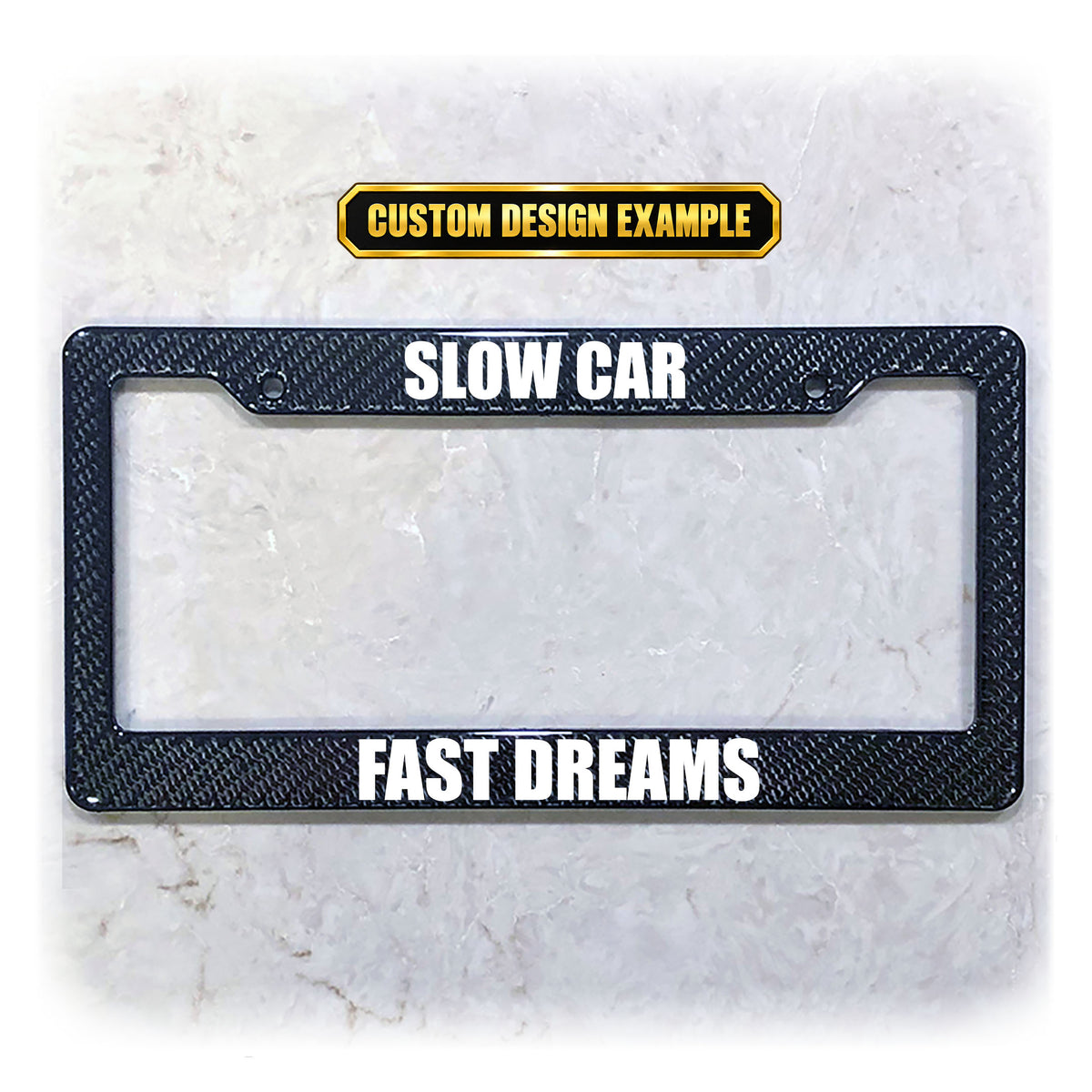 Custom License Plate Frame | Personalized UV Printed Text