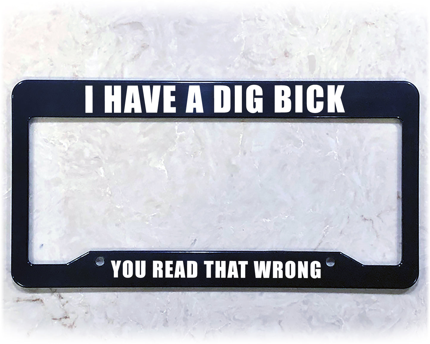 License Plate Frame | A DIG BICK