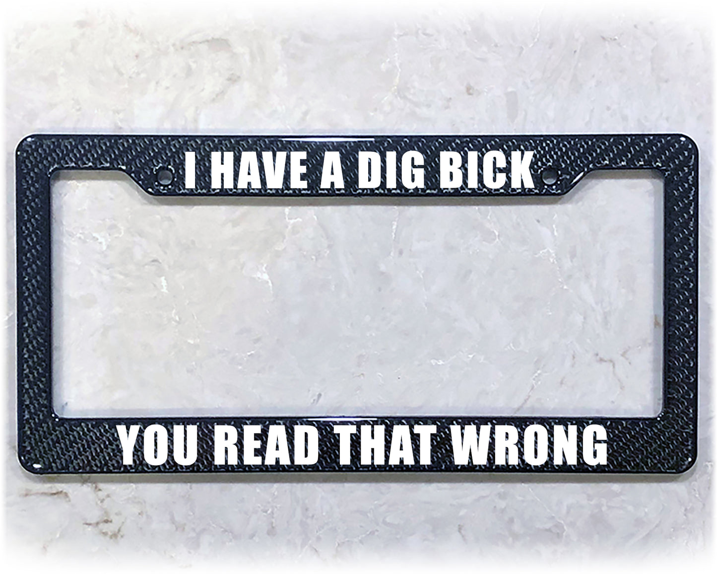 License Plate Frame | A DIG BICK