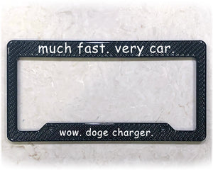 License Plate Frame | DOGE CHARGER
