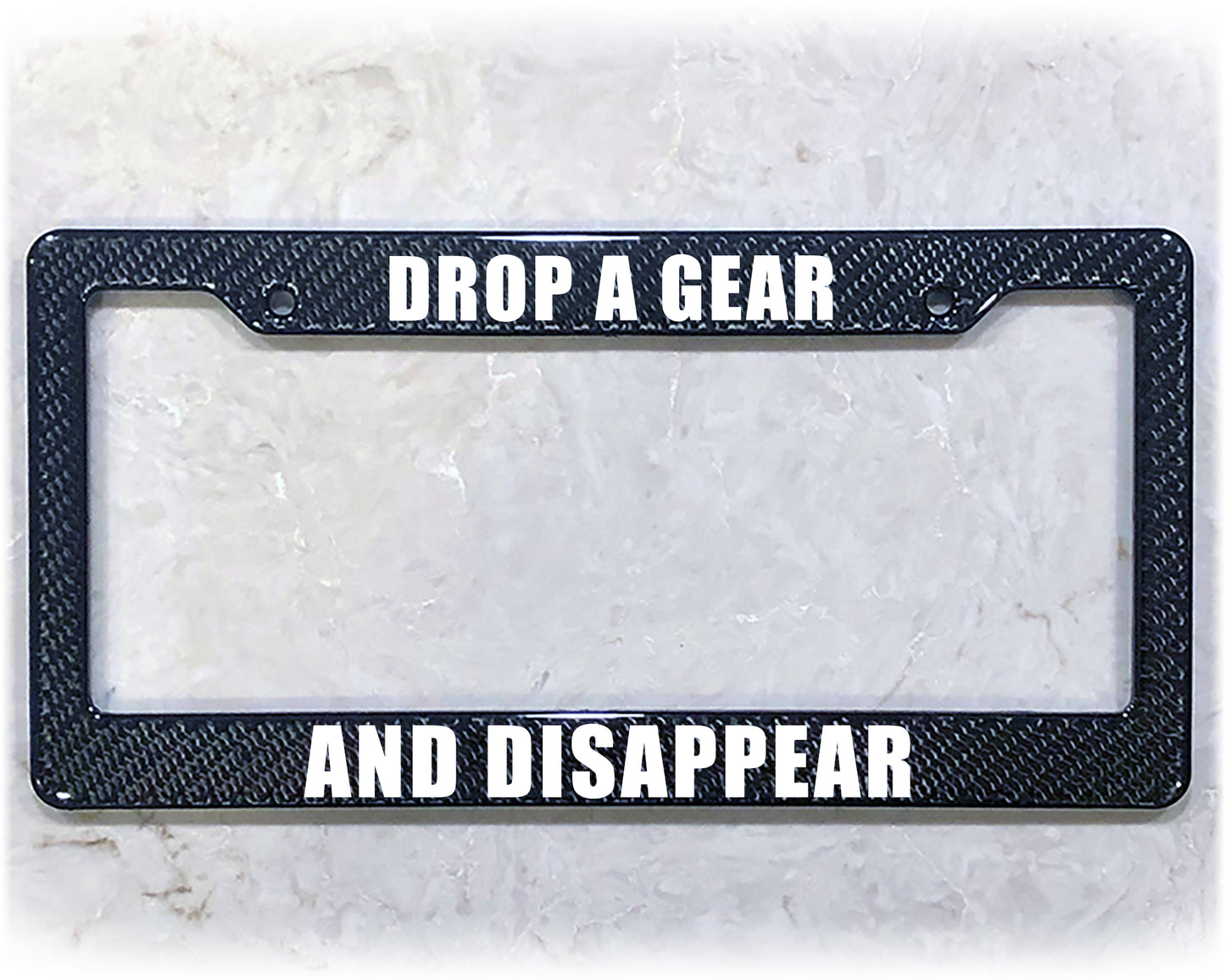 License Plate Frame | DROP A GEAR