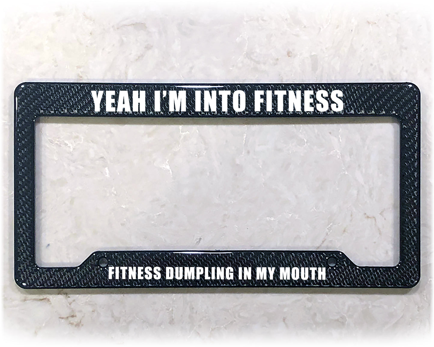 License Plate Frame | FITNESS DUMPLING