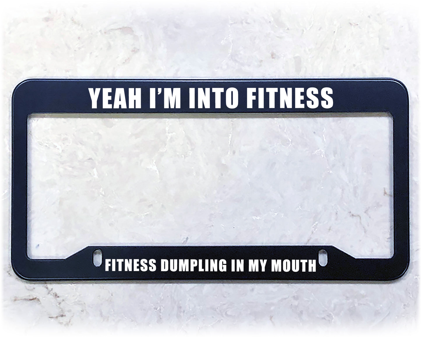 License Plate Frame | FITNESS DUMPLING