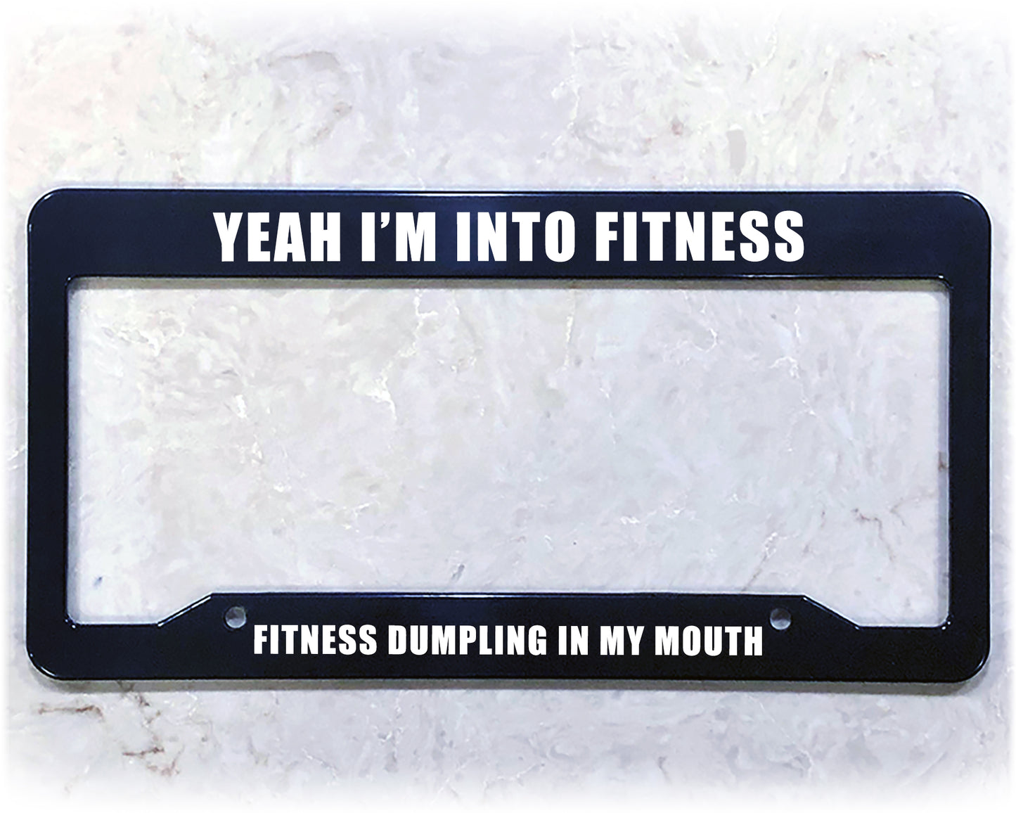 License Plate Frame | FITNESS DUMPLING