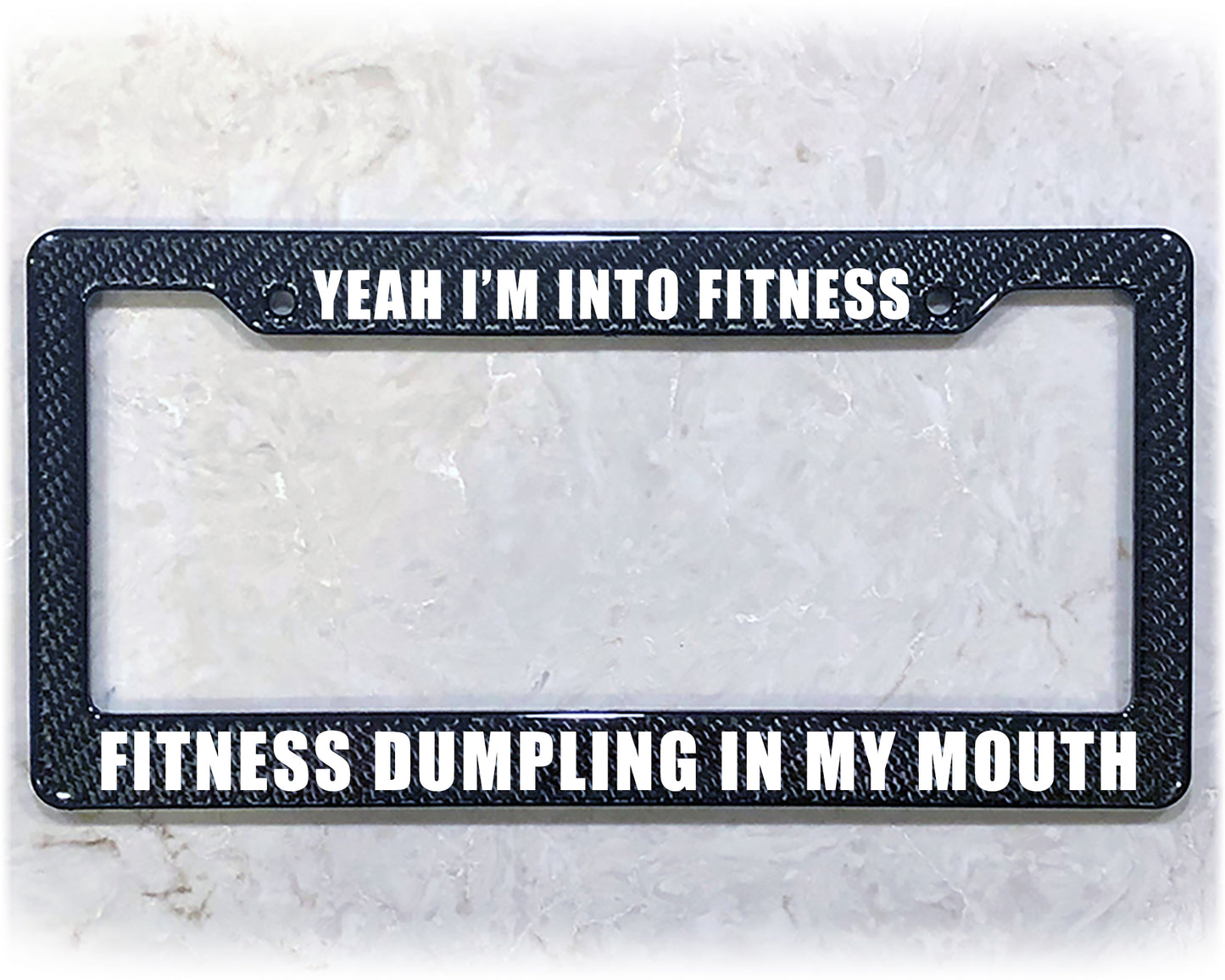 License Plate Frame | FITNESS DUMPLING