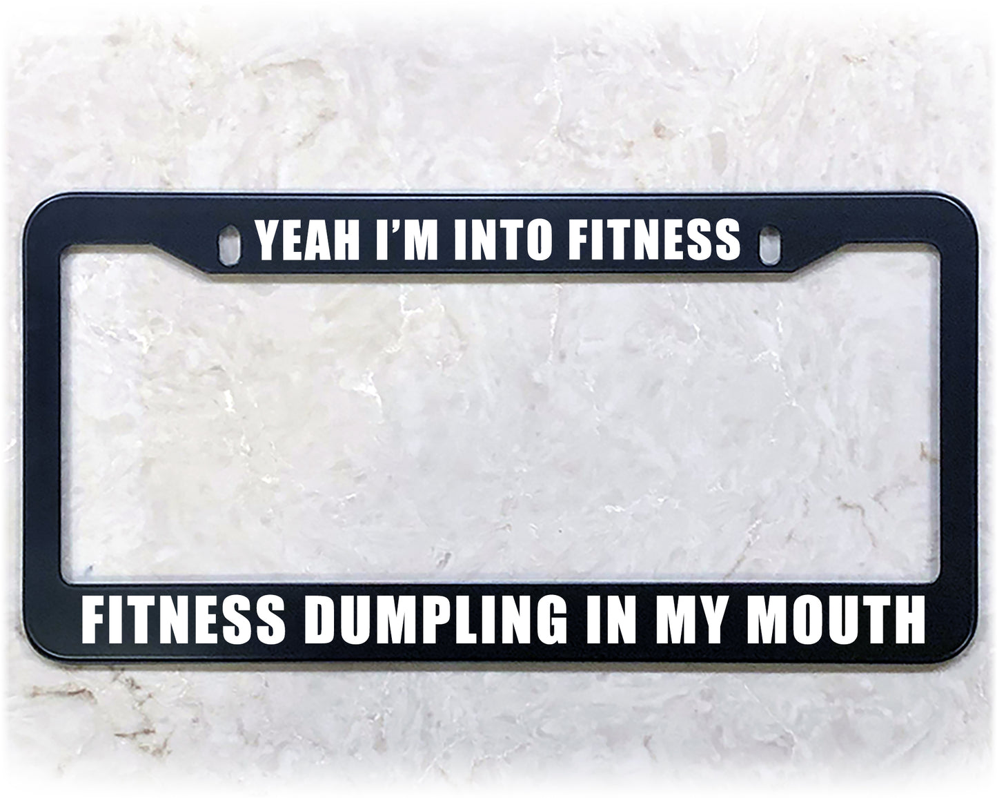 License Plate Frame | FITNESS DUMPLING