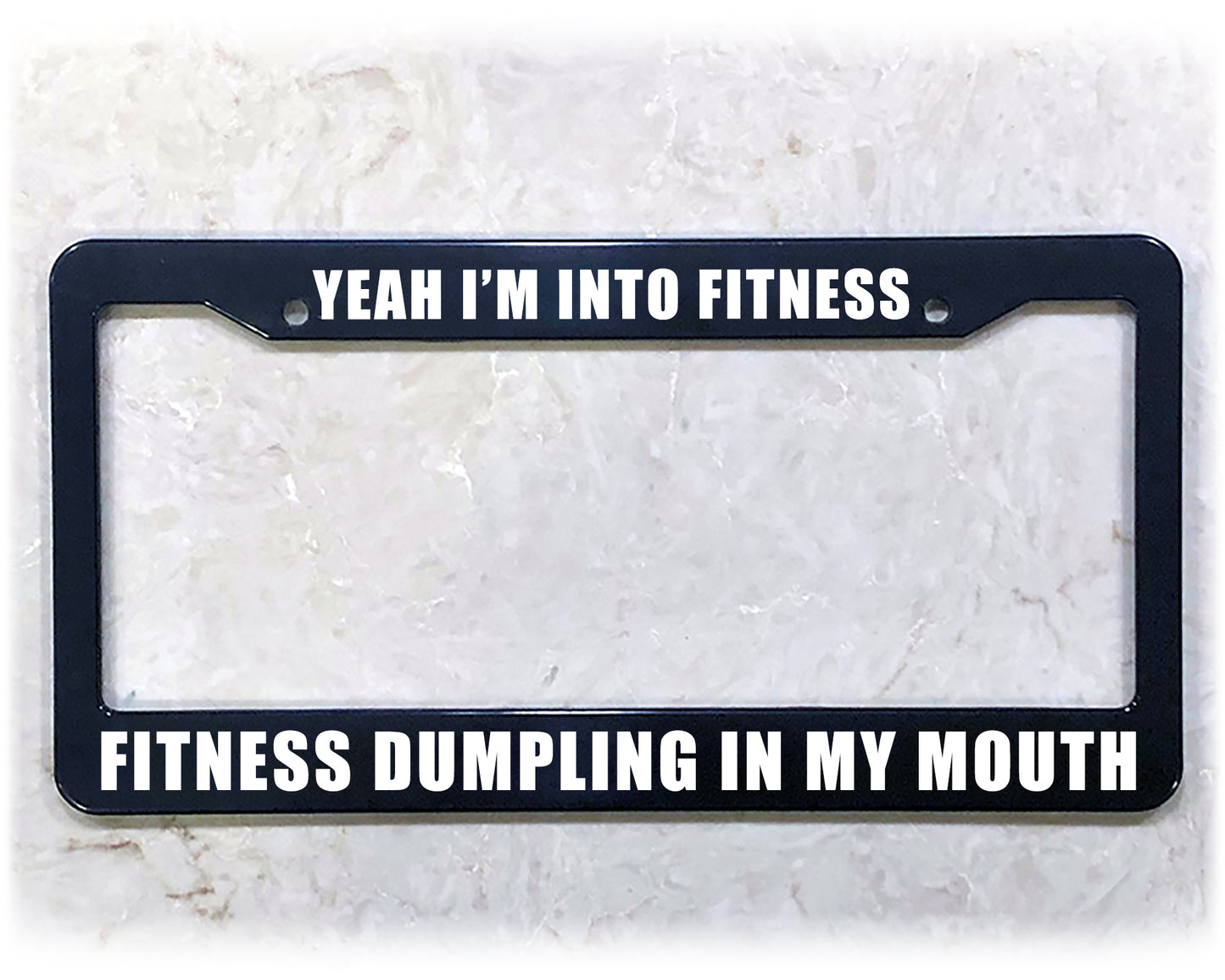 License Plate Frame | FITNESS DUMPLING