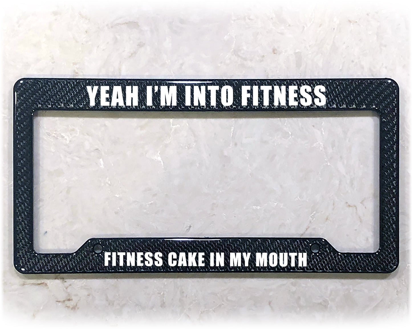 License Plate Frame | FITNESS CAKE