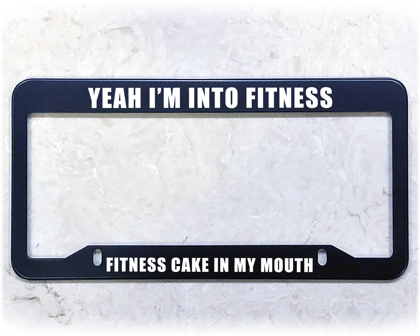 License Plate Frame | FITNESS CAKE