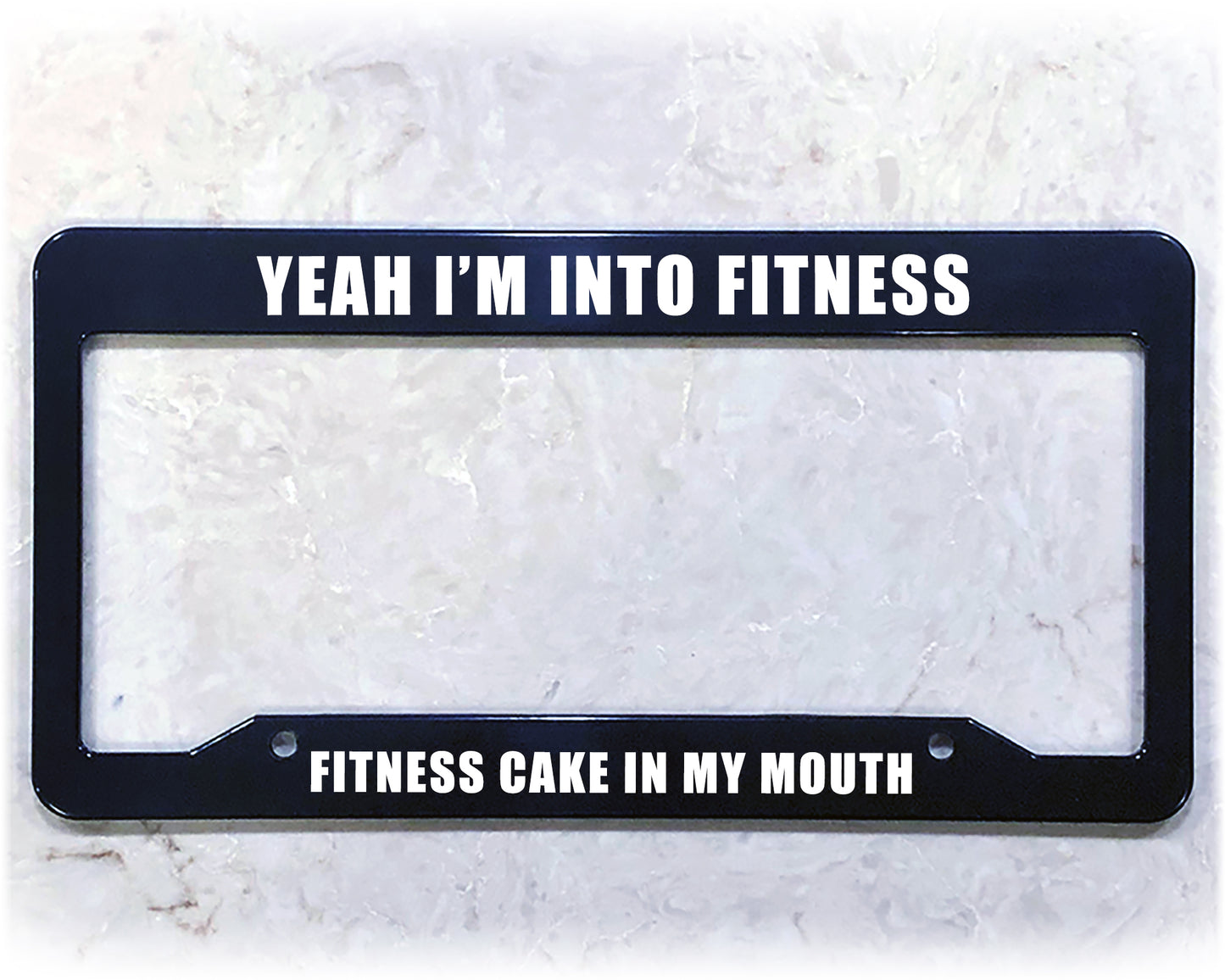 License Plate Frame | FITNESS CAKE