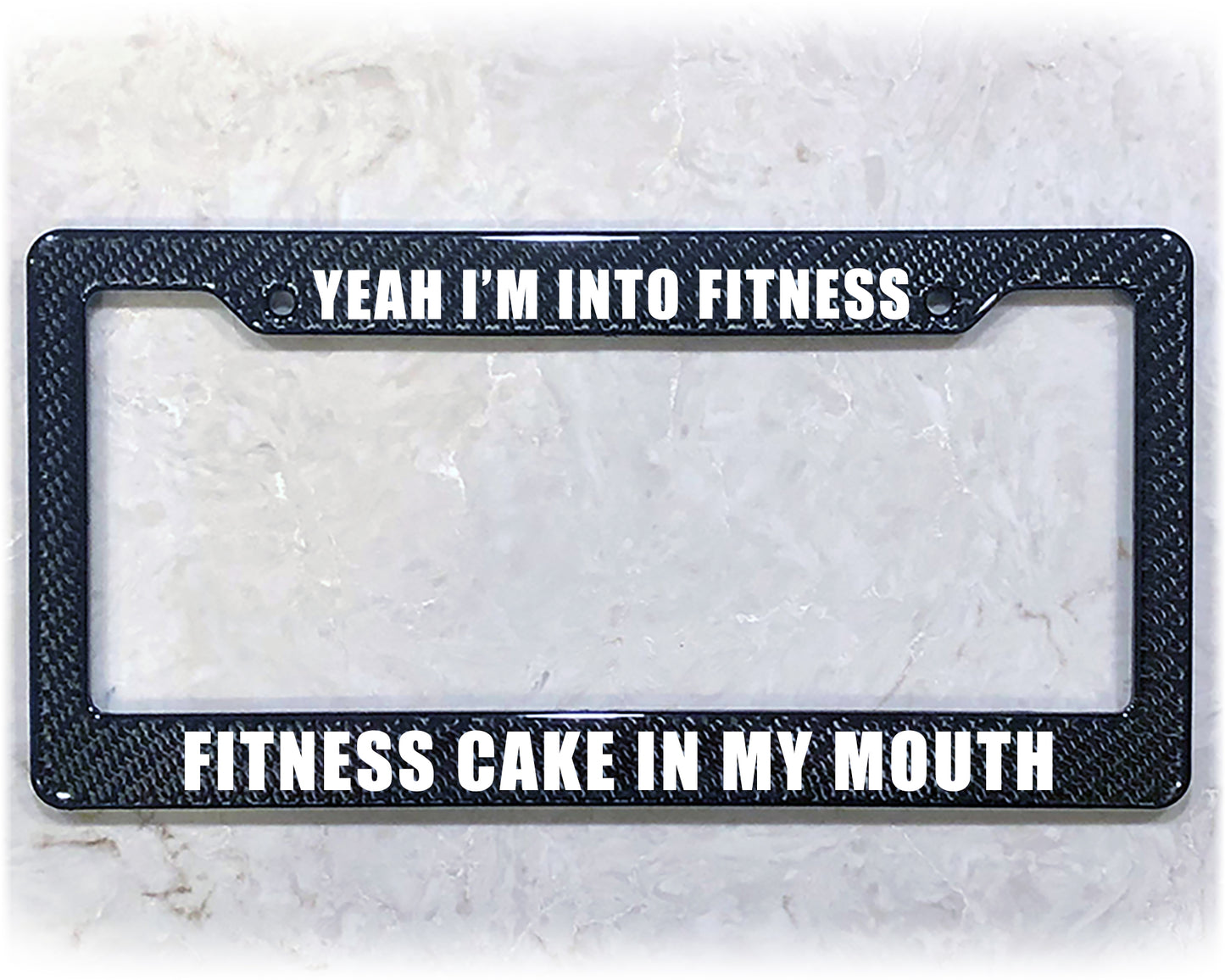 License Plate Frame | FITNESS CAKE