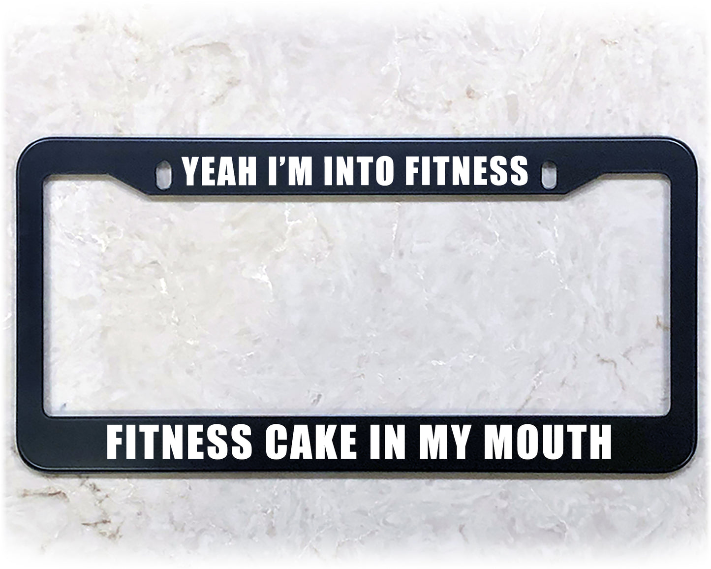 License Plate Frame | FITNESS CAKE