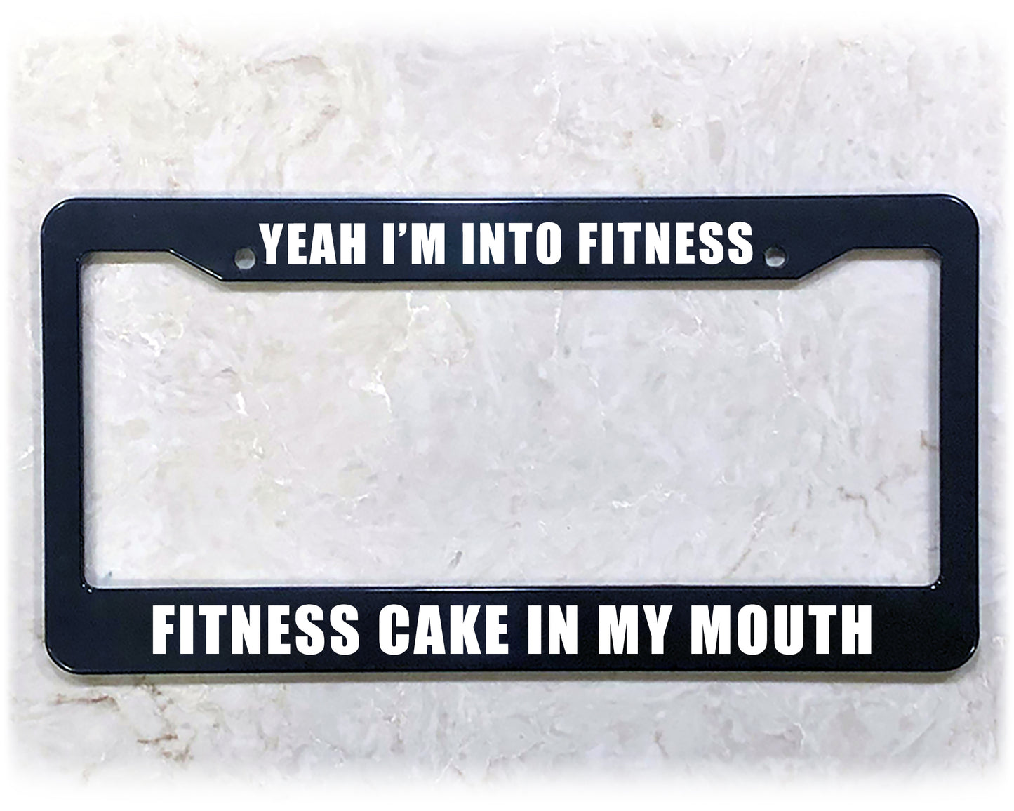 License Plate Frame | FITNESS CAKE