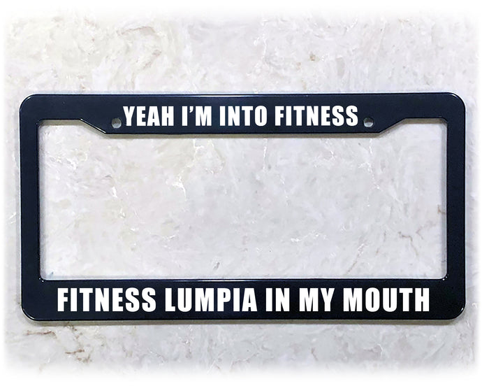 License Plate Frame | FITNESS LUMPIA